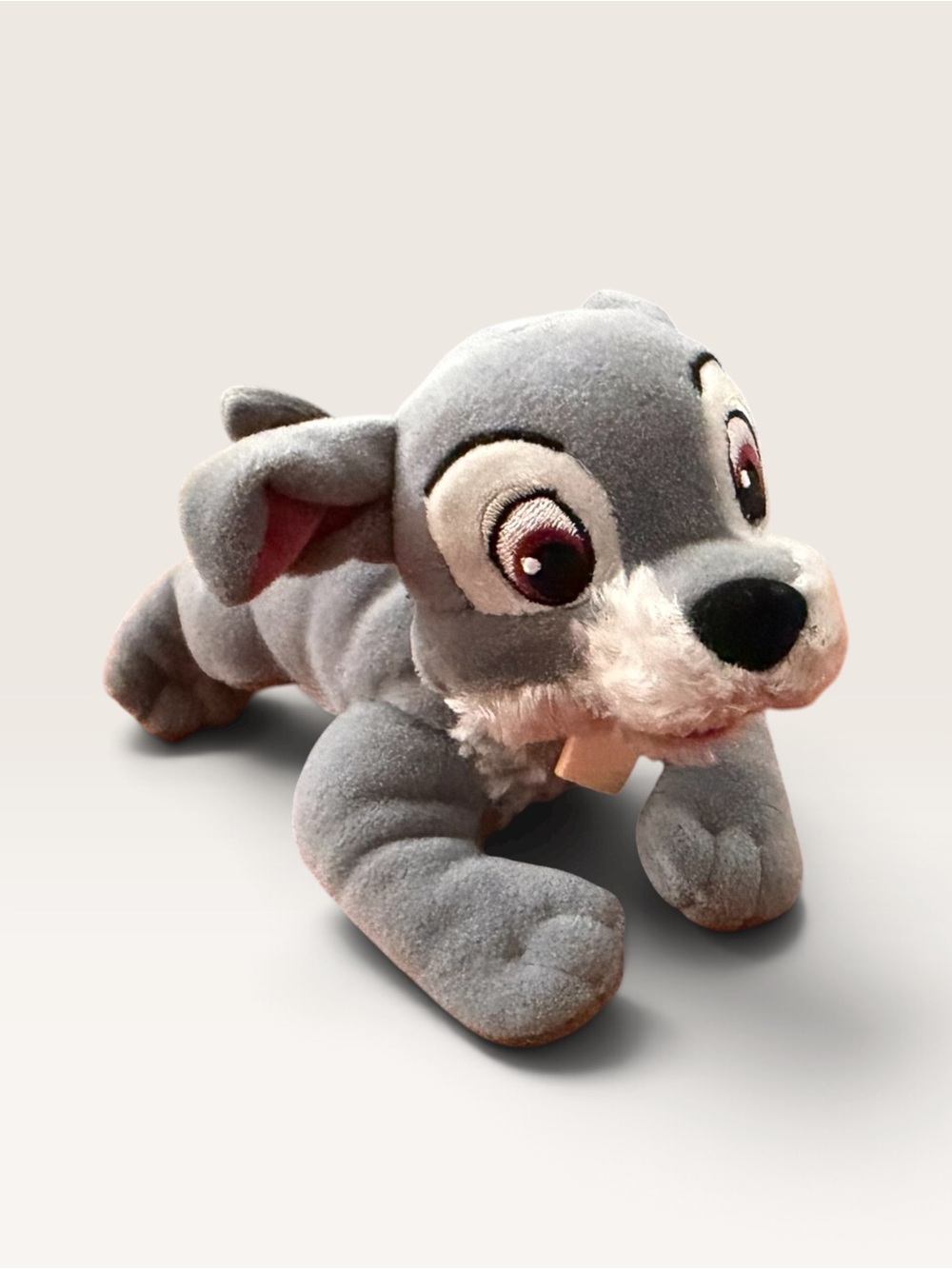 Vintage Disney Lady and the Tramp Scamp Puppy Beanbag Plush Stuffed Animal